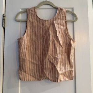 Madewell striped tie-back tank top